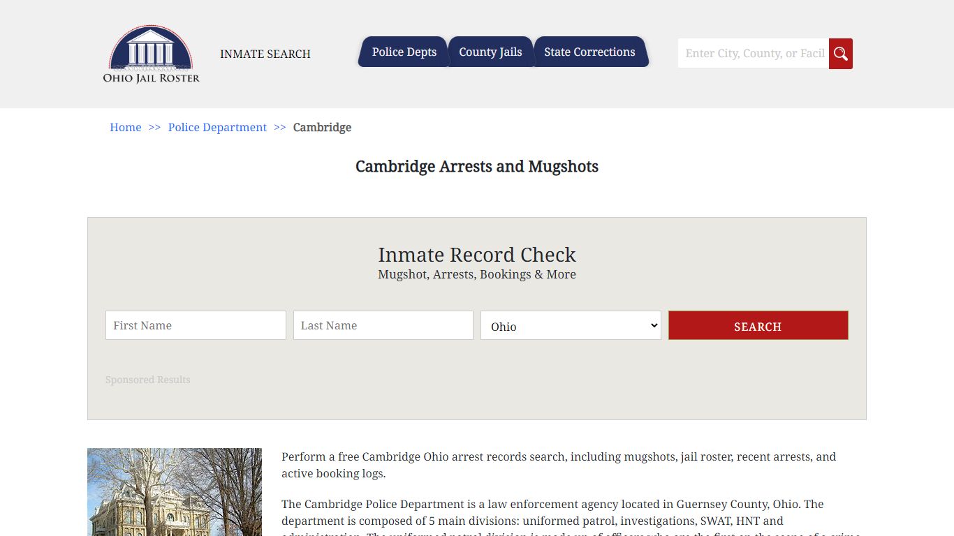 Cambridge Arrests and Mugshots | Jail Roster Search